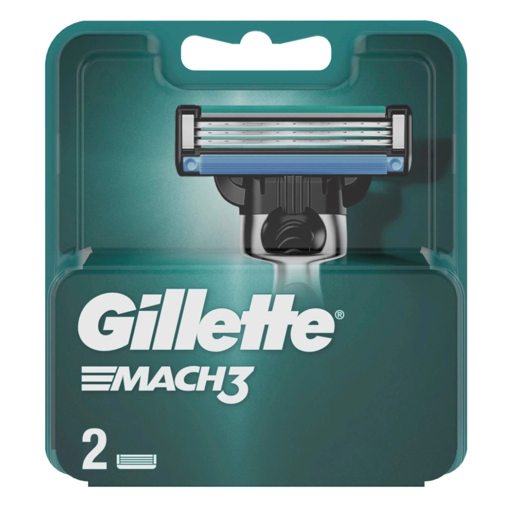 изображение Сменные Кассеты для бритвы Gillette Mach3 с 3 лезвиями 2шт от интернет-аптеки ФАРМЭКОНОМ