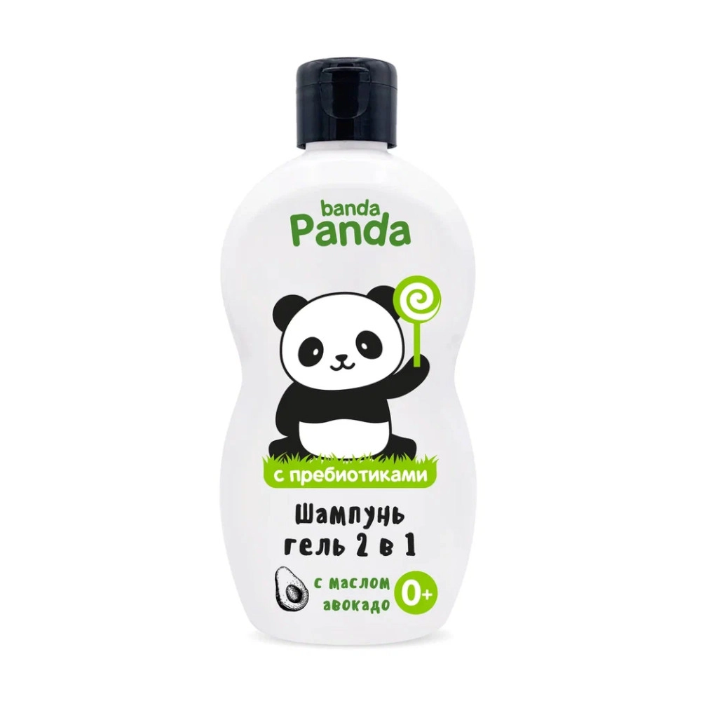 изображение Шампунь-гель Banda Panda без слез 2 в 1 для купания с пребиотиком 400мл от интернет-аптеки ФАРМЭКОНОМ