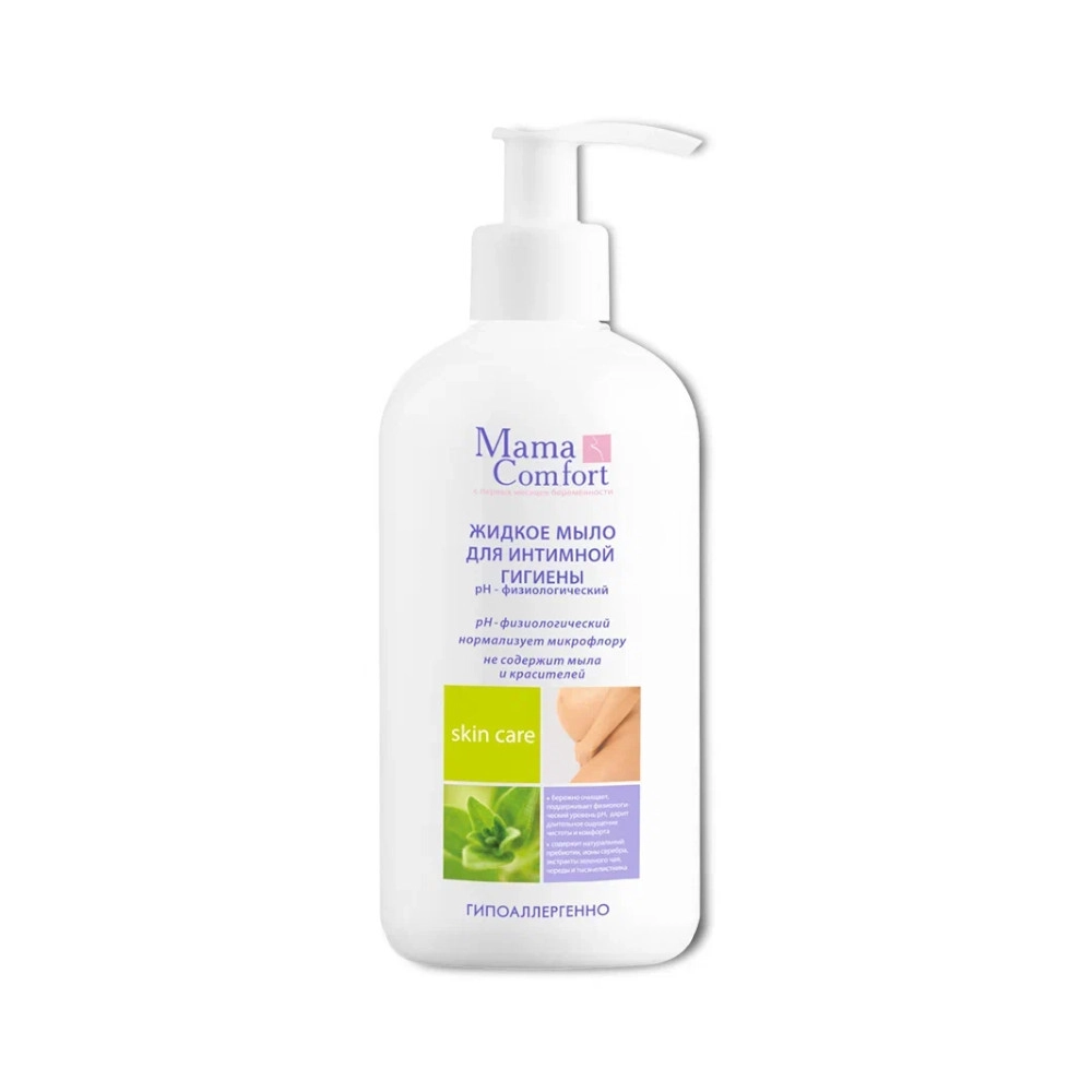 изображение Жидкое мыло Mama Comfort для интимной гигиены pH-нейтральный 250мл от интернет-аптеки ФАРМЭКОНОМ