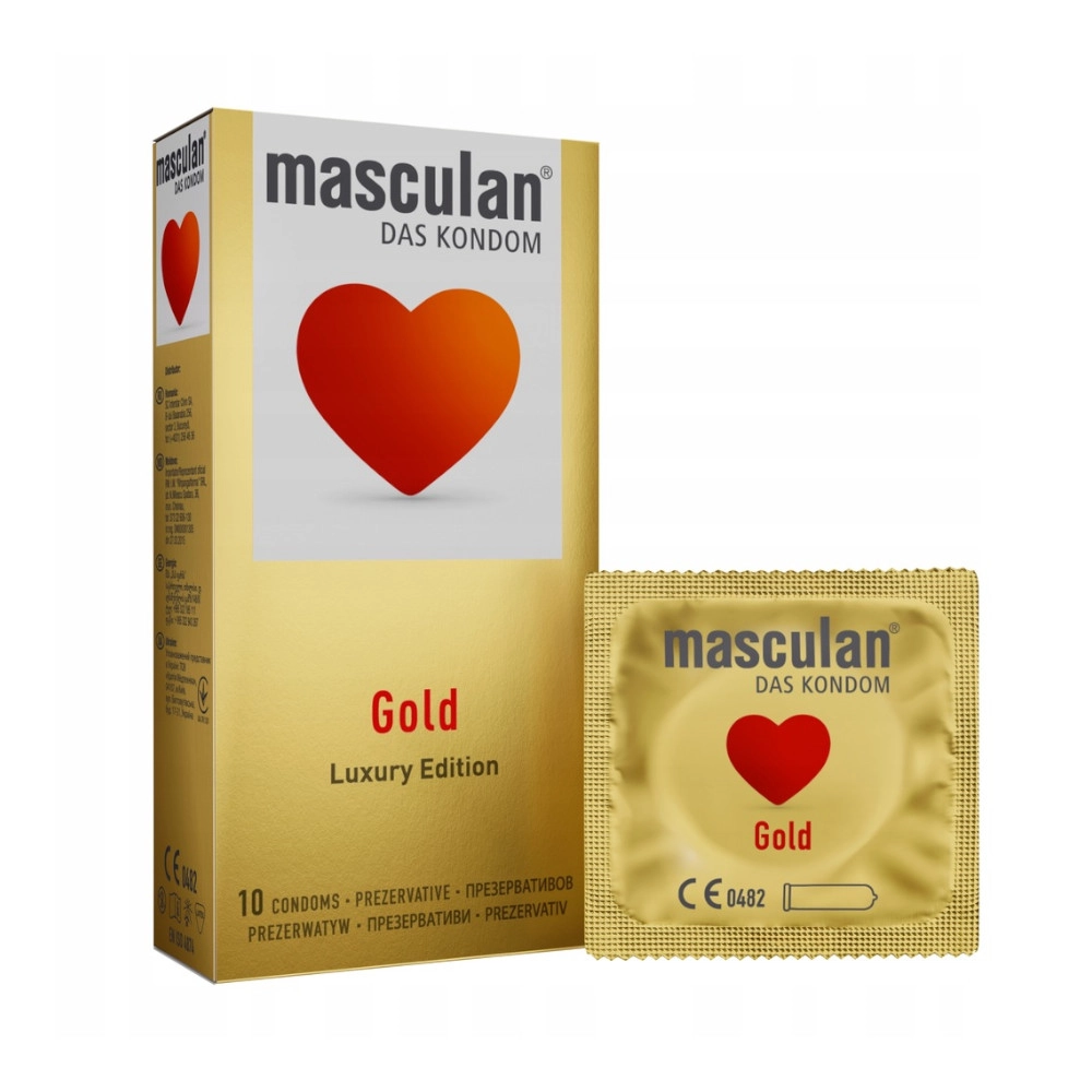 изображение Презервативы Masculan Gold 10шт от интернет-аптеки ФАРМЭКОНОМ