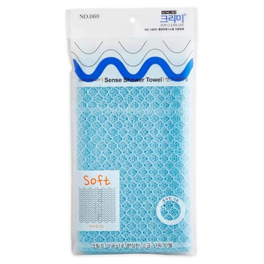 изображение Мочалка для тела Sungbo Cleamy Sense Shower Towel Сетка средняя 28*90см от интернет-аптеки ФАРМЭКОНОМ