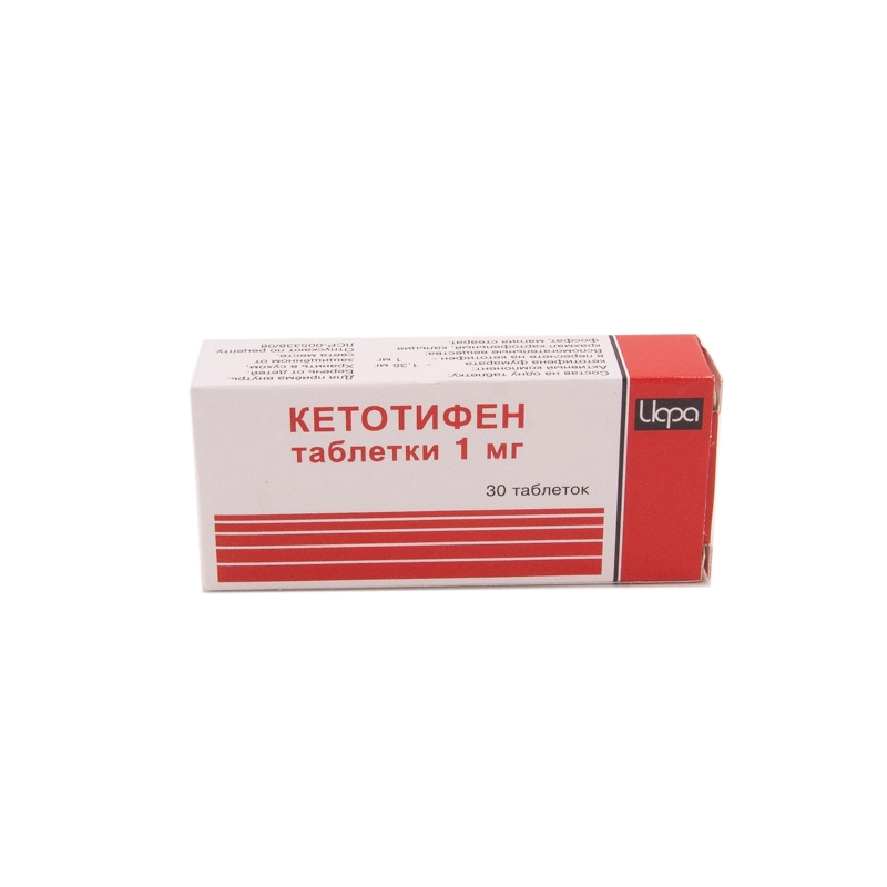 изображение Кетотифен таб. 1мг N30 вн от интернет-аптеки ФАРМЭКОНОМ