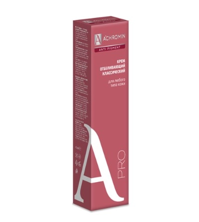 изображение Achromin anti-pigment крем отбеливающий с UV фильтрами 45мл от интернет-аптеки ФАРМЭКОНОМ