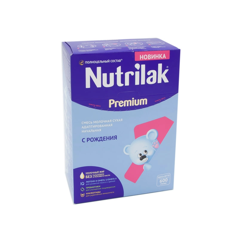 изображение Молочная смесь Нутрилак Премиум 1 600г 0-6мес. от интернет-аптеки ФАРМЭКОНОМ