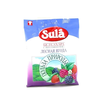 изображение Леденцы Зула Лесная ягода 60г без сахара от интернет-аптеки ФАРМЭКОНОМ