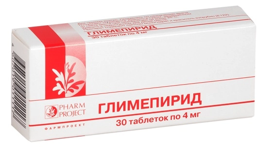 изображение Глимепирид таб. 4мг N30 вн от интернет-аптеки ФАРМЭКОНОМ