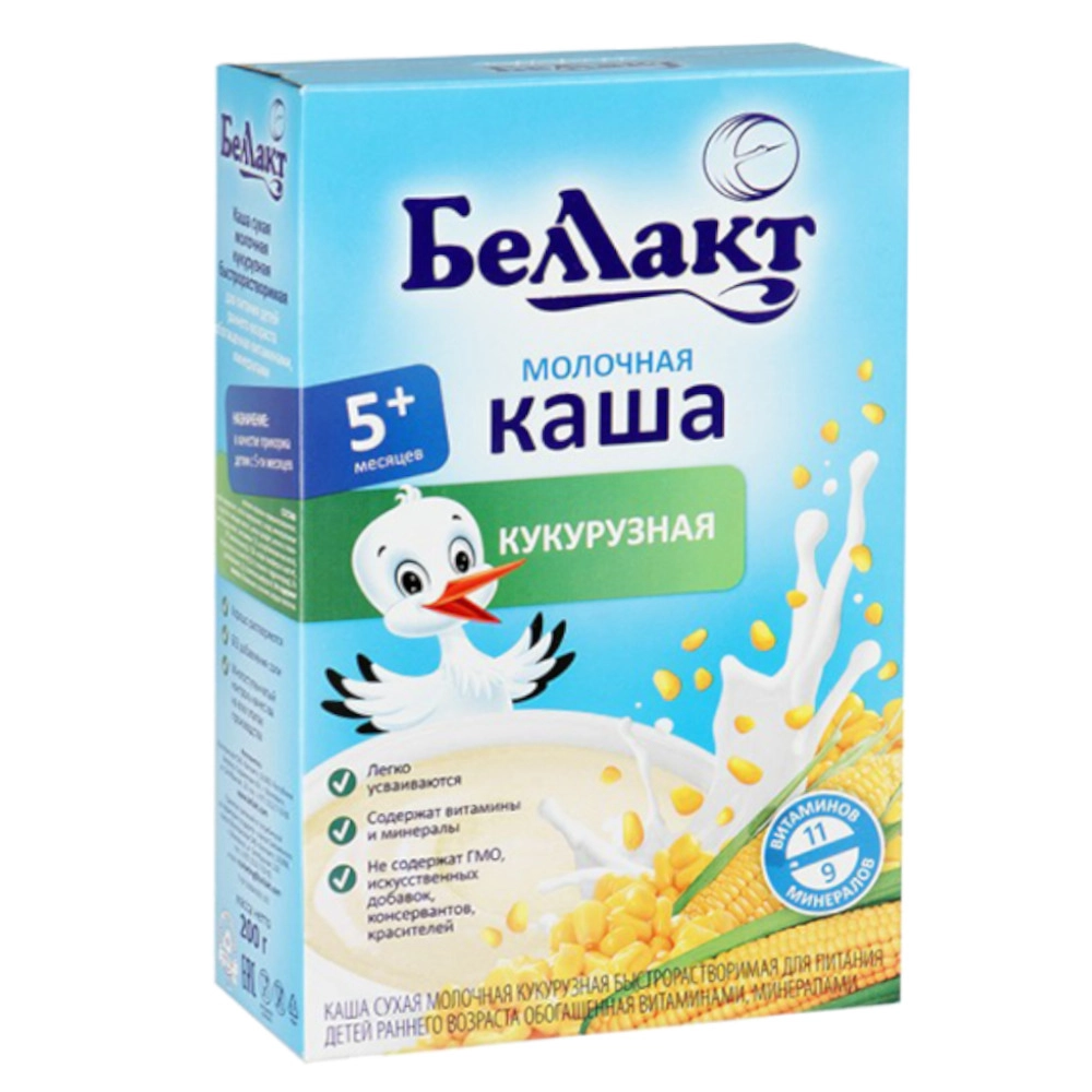 изображение Каша Беллакт молочная кукурузная 200г от интернет-аптеки ФАРМЭКОНОМ