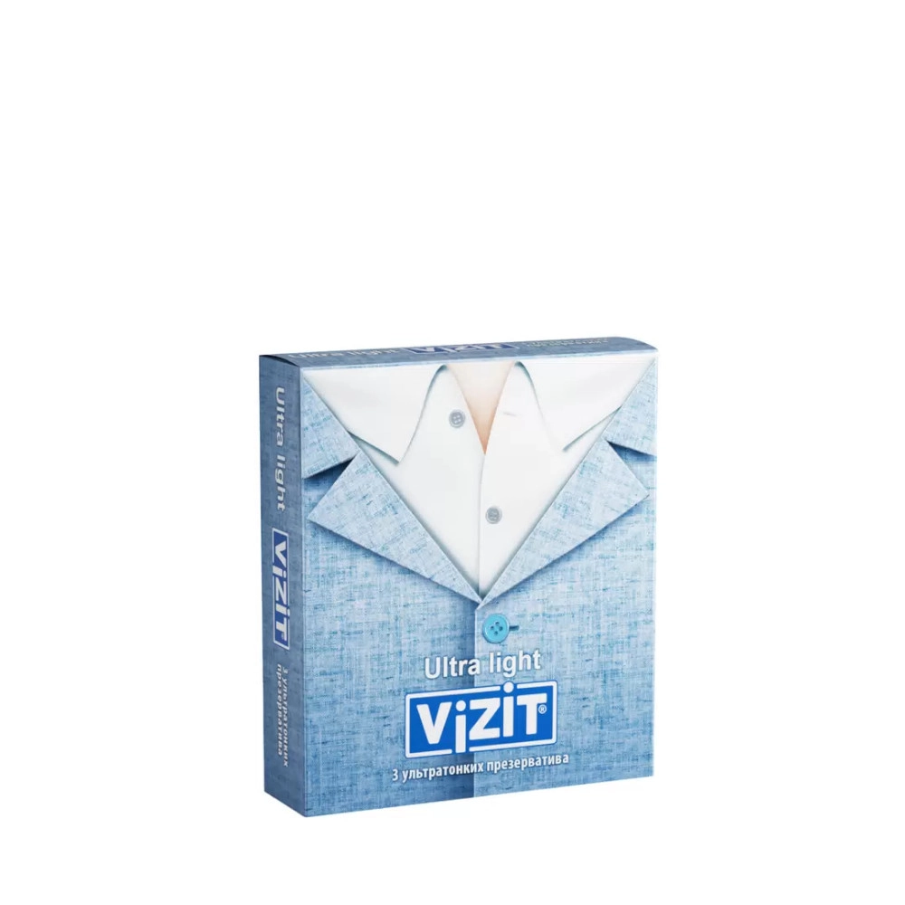 изображение Презервативы ViZiT Ultra Light ультратонкие 3шт от интернет-аптеки ФАРМЭКОНОМ