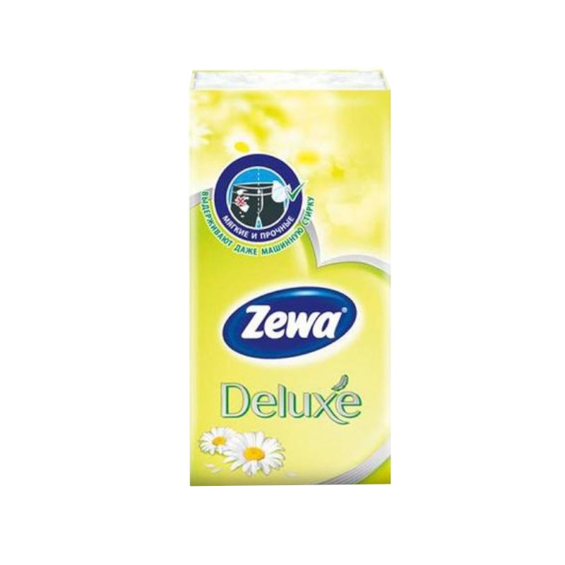 изображение Платки носовые Zewa Deluxe ромашка от интернет-аптеки ФАРМЭКОНОМ