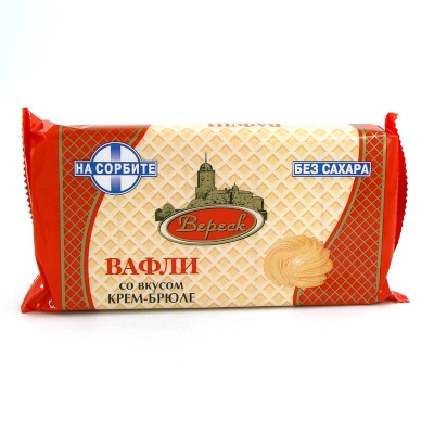изображение Вафли Вереск 105г на сорбите крем-брюле от интернет-аптеки ФАРМЭКОНОМ