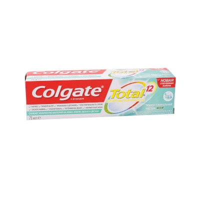 изображение Паста зубн. Colgate Total 12 Профессиональная чистка 75мл от интернет-аптеки ФАРМЭКОНОМ