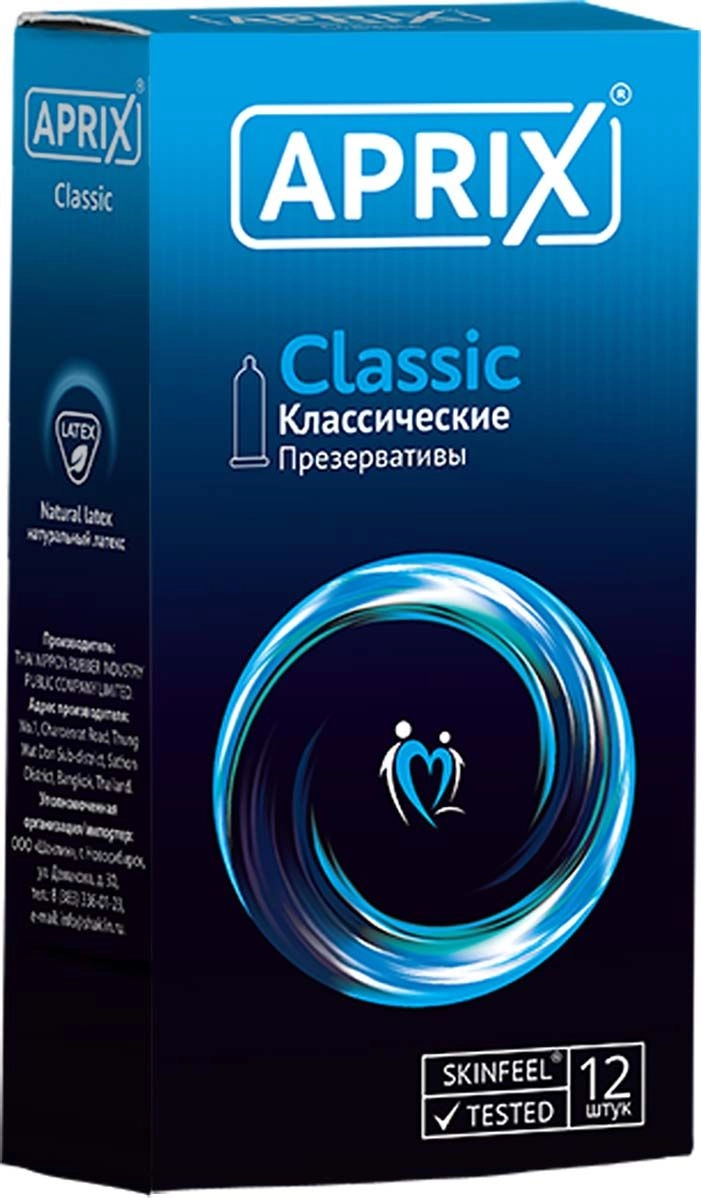 изображение Презервативы APRIX Classic 12 шт от интернет-аптеки ФАРМЭКОНОМ