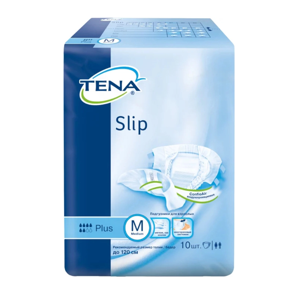 Подгузники для взрослых TENA Slip Plus купить в аптеке ФАРМЭКОНОМ
