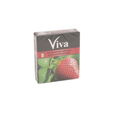 изображение Презервативы VIVA N3 цветные, ароматизированные от интернет-аптеки ФАРМЭКОНОМ