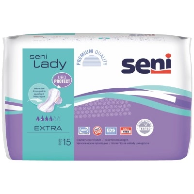изображение Урологические прокладки для женщин Seni Lady Extra 15шт от интернет-аптеки ФАРМЭКОНОМ