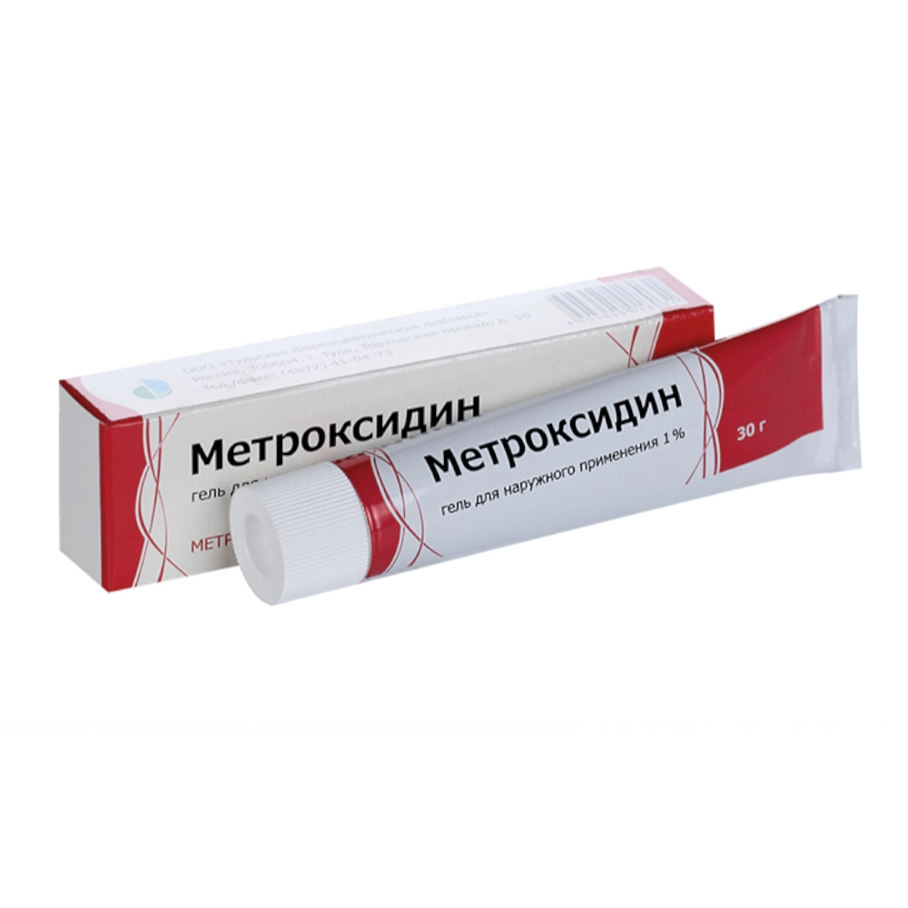 изображение Метроксидин гель 1%-30г туба наруж от интернет-аптеки ФАРМЭКОНОМ