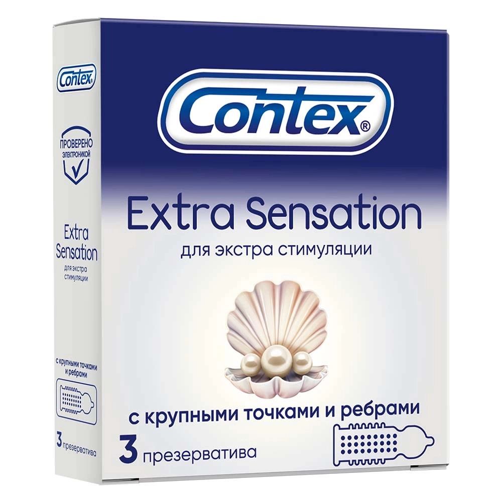 изображение Презервативы CONTEX N3 Extra Sensation от интернет-аптеки ФАРМЭКОНОМ