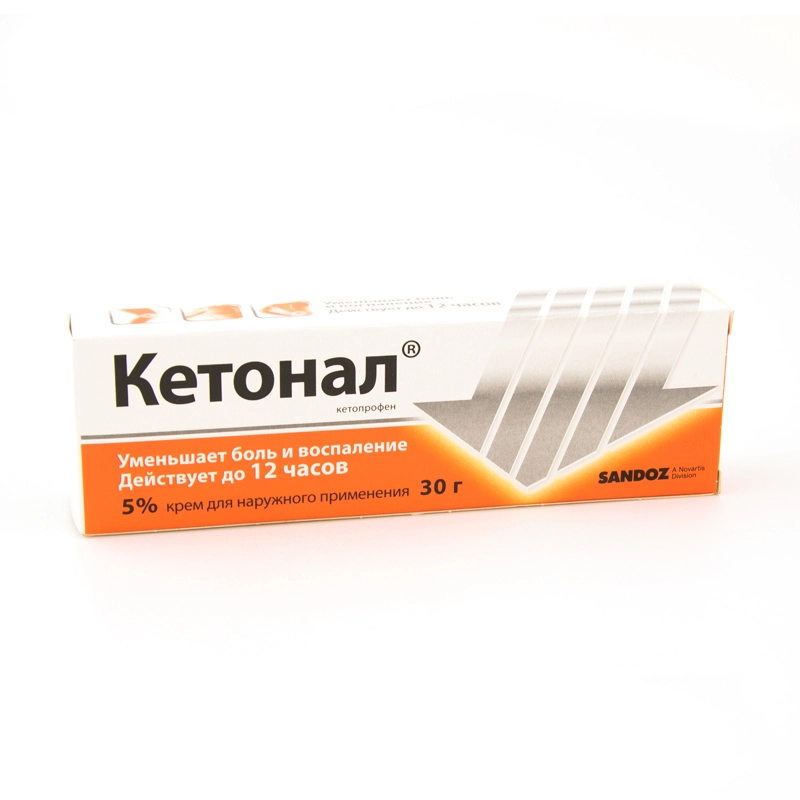 изображение Кетонал крем 5%-30г туба наруж от интернет-аптеки ФАРМЭКОНОМ