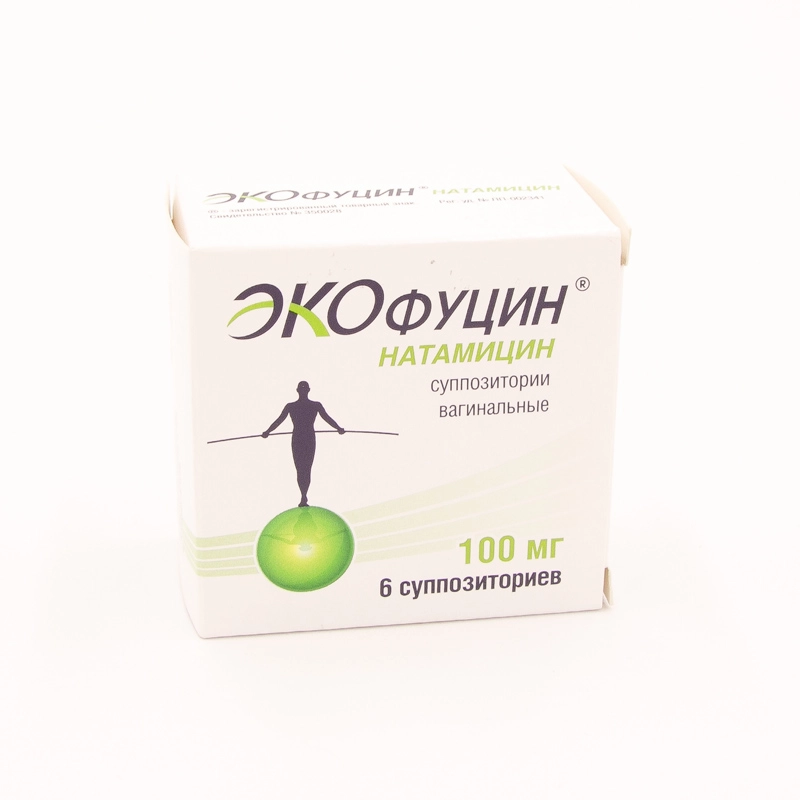 изображение Экофуцин супп. 100мг N6 ваг от интернет-аптеки ФАРМЭКОНОМ