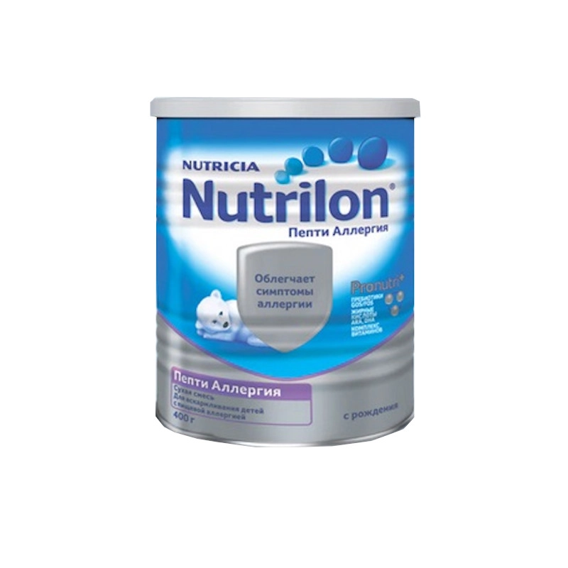 изображение Молочная смесь Нутрилон Пепти Аллергия с пребиотиками 400г от интернет-аптеки ФАРМЭКОНОМ