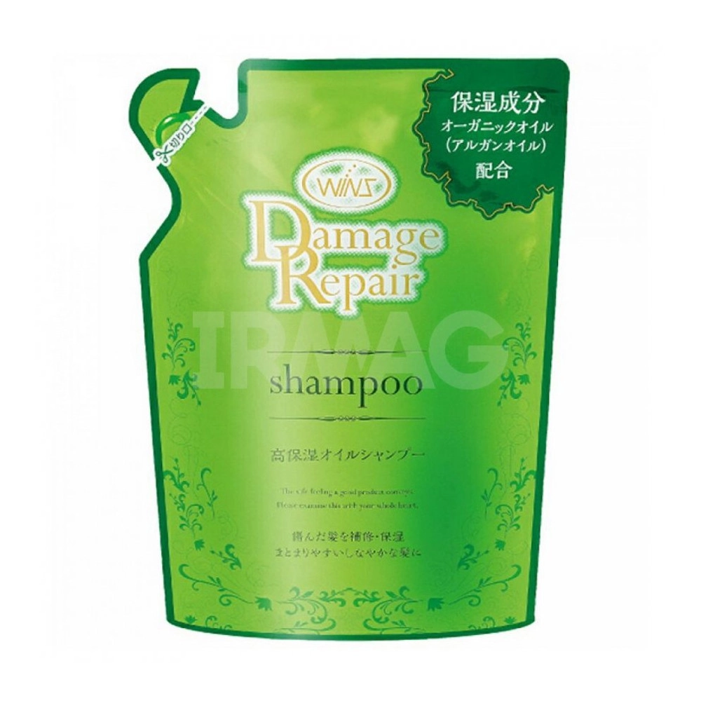 изображение Шампунь Nihon Wins Damage Repair с маслом арганы мягкая упаковка 340г от интернет-аптеки ФАРМЭКОНОМ