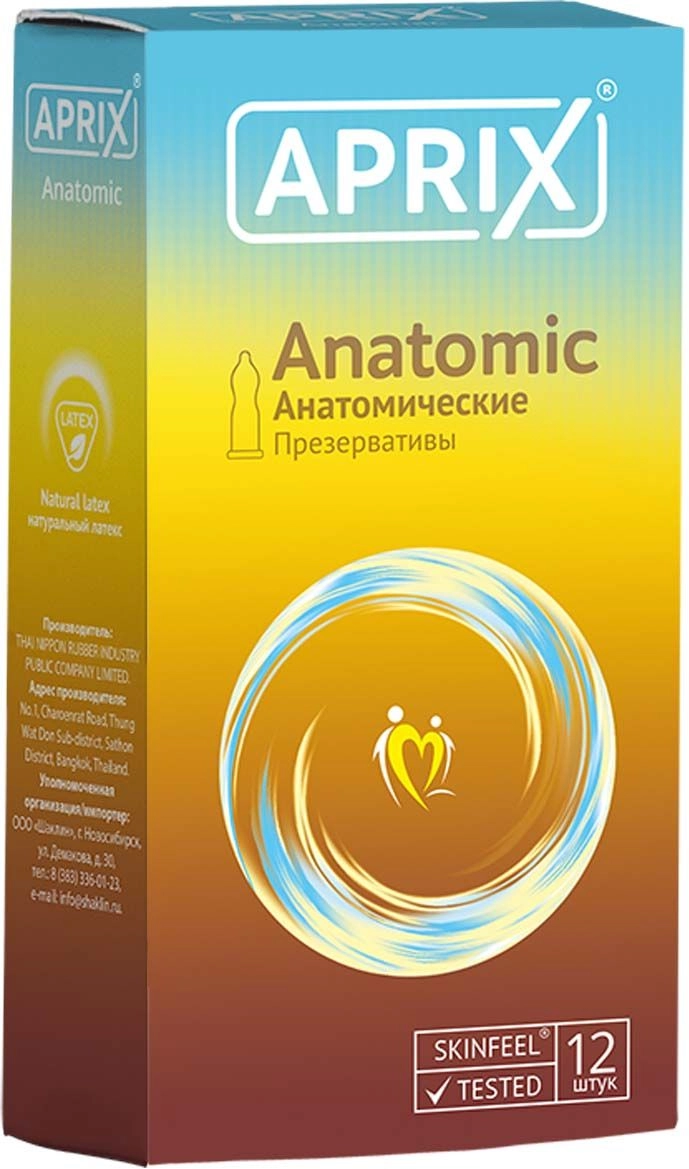 изображение Презервативы APRIX Anatomic 12 шт от интернет-аптеки ФАРМЭКОНОМ