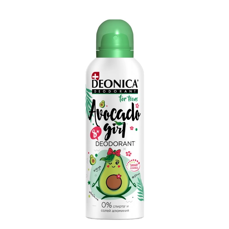 изображение DEONICA FOR TEENS Avocado Girl дезодорант спрей 125мл от интернет-аптеки ФАРМЭКОНОМ