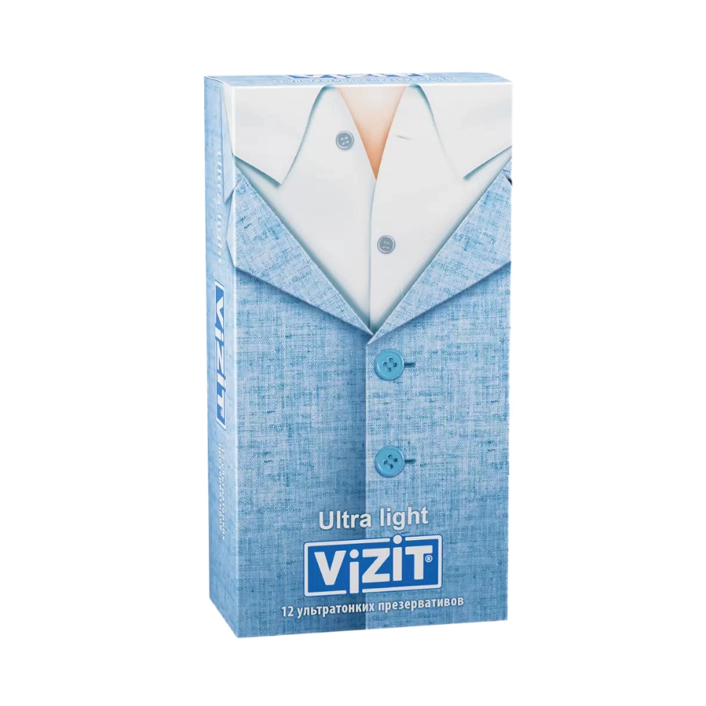 изображение Презервативы ViZiT Ultra Light ультратонкие 12шт от интернет-аптеки ФАРМЭКОНОМ