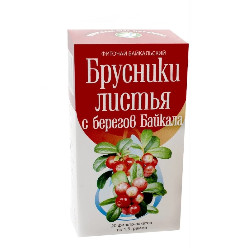 изображение Фиточай Байкальский Брусника листья 1,5г N20 от интернет-аптеки ФАРМЭКОНОМ