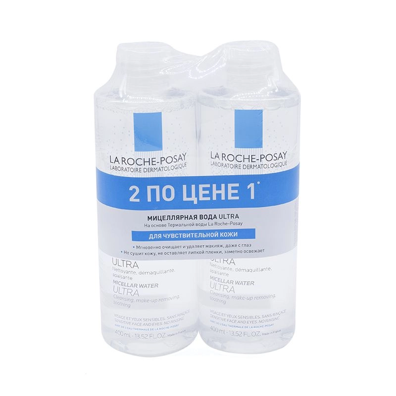 изображение La Roche Posay Ultra мицеллярная вода для чувствительной кожи 400мл №2 от интернет-аптеки ФАРМЭКОНОМ