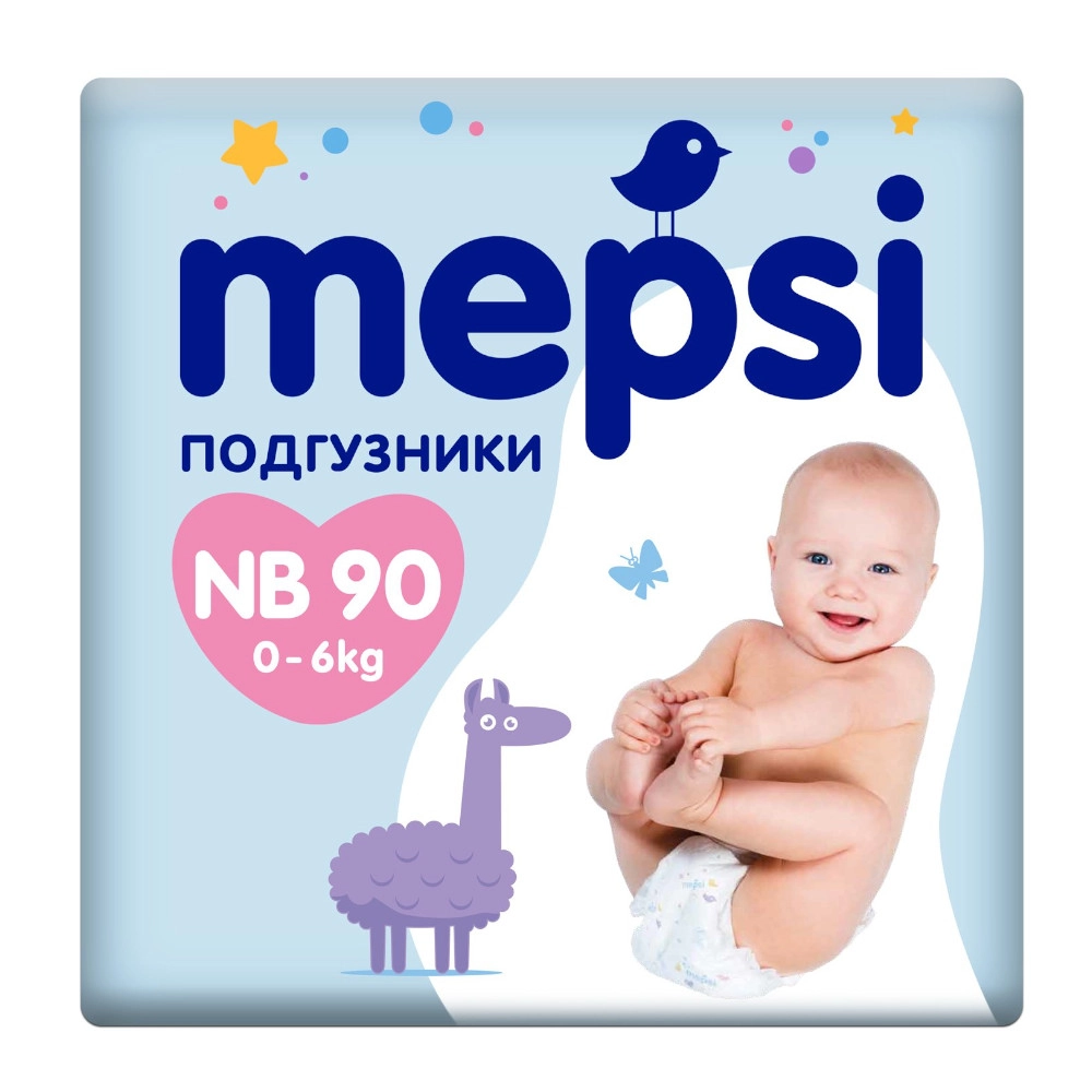 изображение Подгузники Мепси NB 0-6 кг N90 от интернет-аптеки ФАРМЭКОНОМ