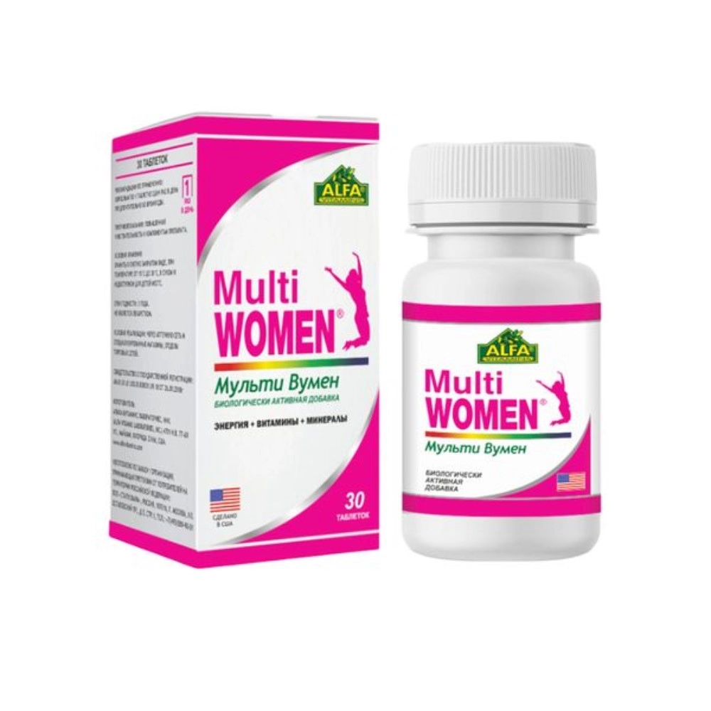 изображение Мульти-Вумен Мультивитамины таб. №30 для женщин от интернет-аптеки ФАРМЭКОНОМ