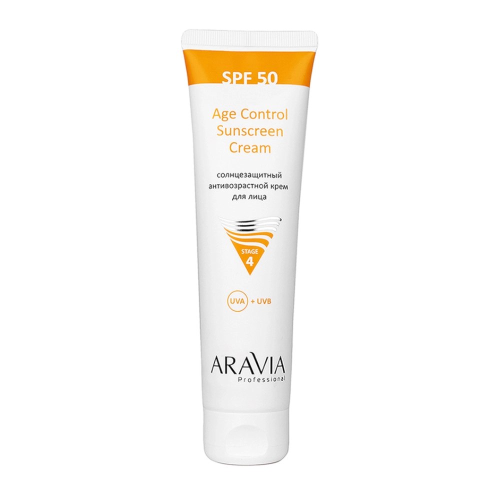 изображение ARAVIA Professional крем солнцезащитный анти-возрастной для лица SPF 50 100мл от интернет-аптеки ФАРМЭКОНОМ