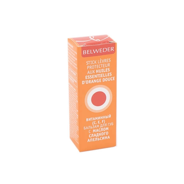 изображение Бальзам для губ Belweder витаминный с маслом апельсина 4г от интернет-аптеки ФАРМЭКОНОМ