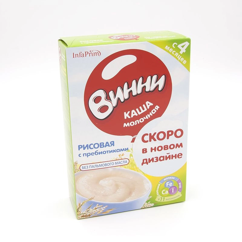 изображение Каша Винни молочная, рис с 4 мес. 200г от интернет-аптеки ФАРМЭКОНОМ