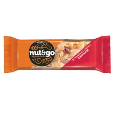 изображение Батончик Nut&Go 42г арахис, клюква от интернет-аптеки ФАРМЭКОНОМ