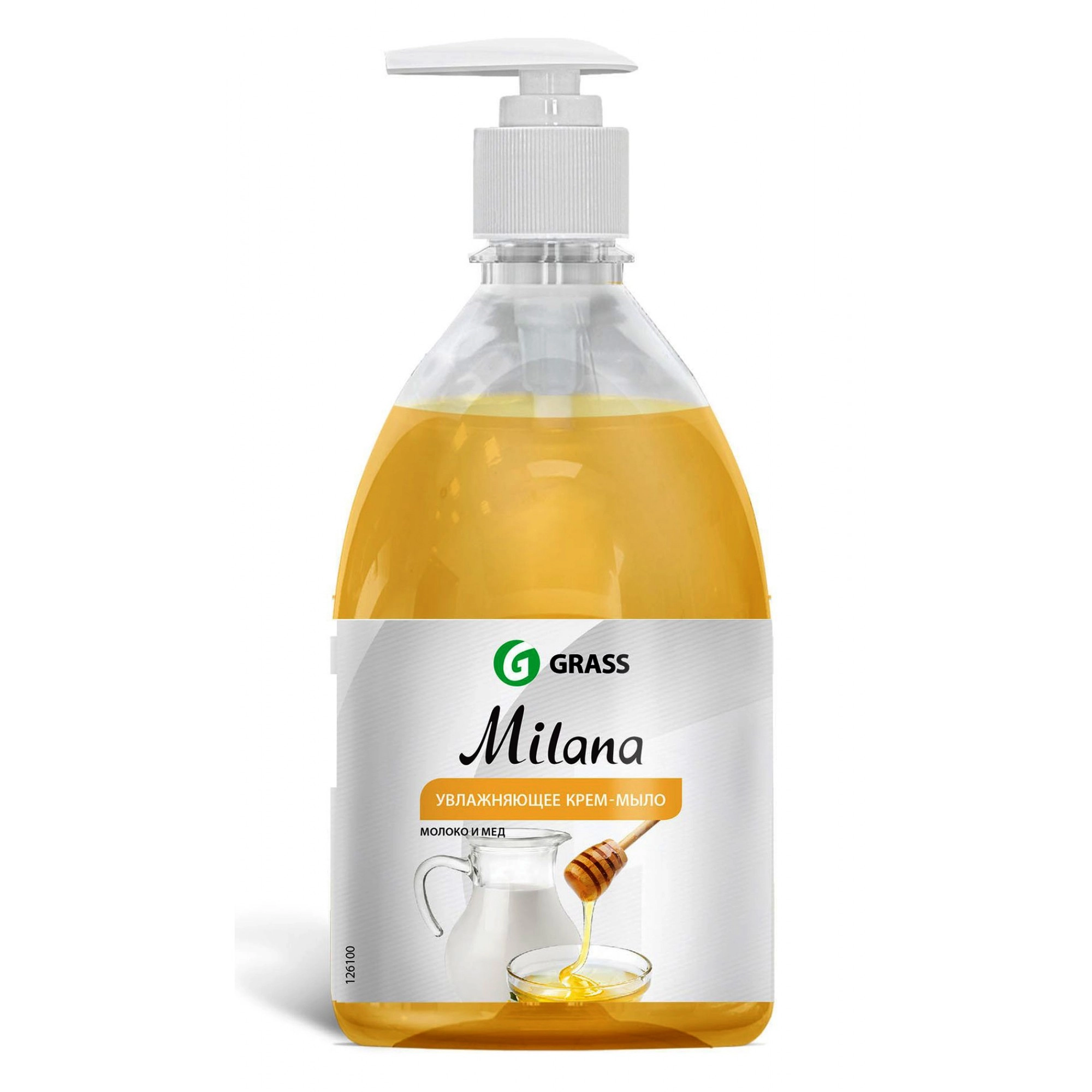 изображение Жидкое крем-мыло Milana увлажняющее молоко и мед, с дозатором 500 мл от интернет-аптеки ФАРМЭКОНОМ