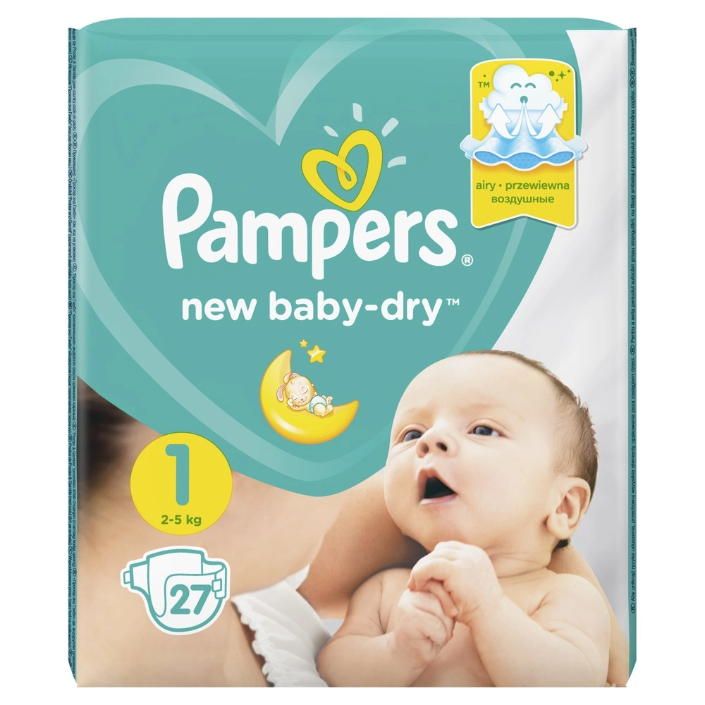изображение Подгузники Памперс New Baby 2-5кг N27 ньюборн от интернет-аптеки ФАРМЭКОНОМ