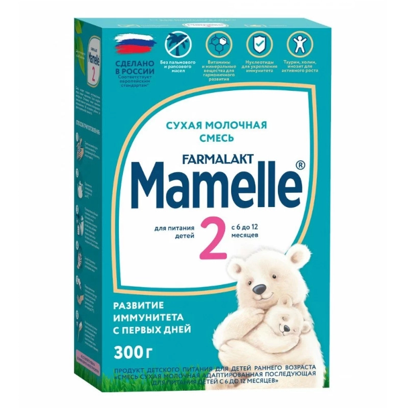 изображение Молочная смесь Мамель 2 300г 6-12мес. от интернет-аптеки ФАРМЭКОНОМ