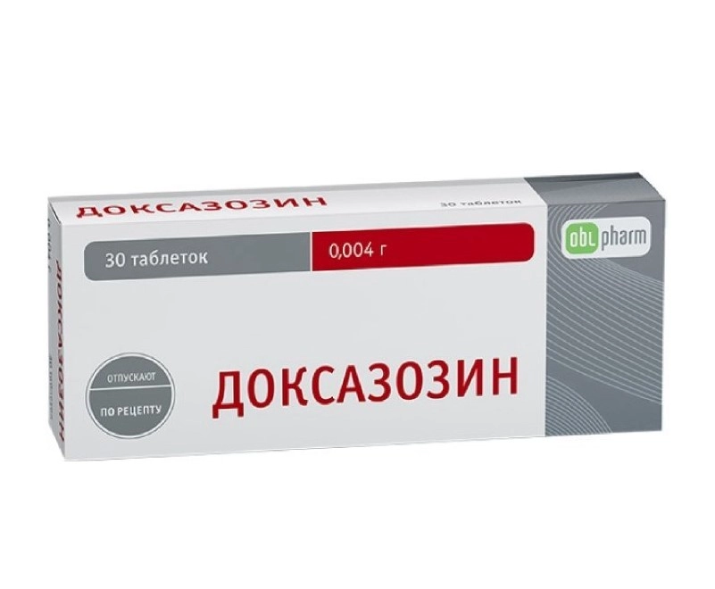 изображение Доксазозин-ФПО таб. 4мг N30 вн от интернет-аптеки ФАРМЭКОНОМ