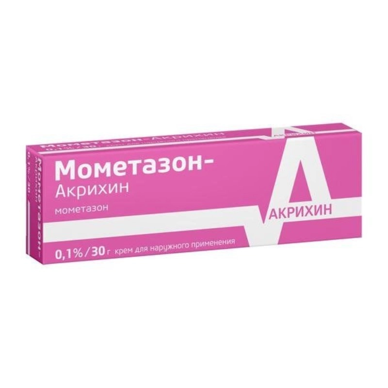изображение Мометазон-Акрихин крем 0.1%-30г туба наруж от интернет-аптеки ФАРМЭКОНОМ