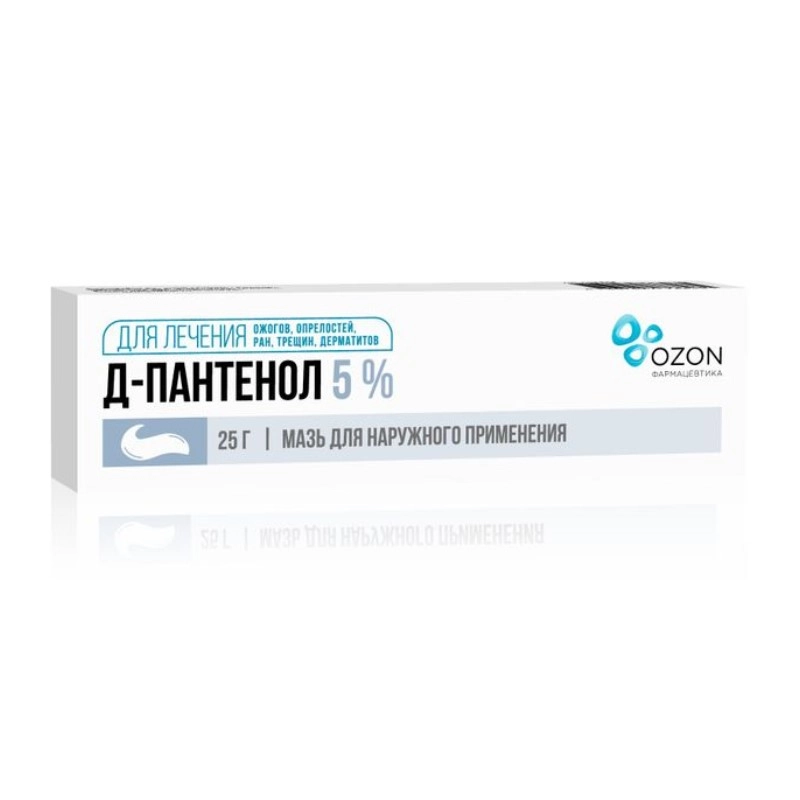 изображение Пантенол -Д мазь 5%-25г туба наруж от интернет-аптеки ФАРМЭКОНОМ