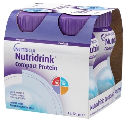Смесь для энтерального питания Nutridrink Compact Protein 125мл 4шт купить в аптеке ФАРМЭКОНОМ