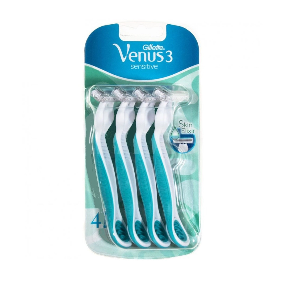 изображение Станок для бритья Gillette Venus 3 Sensitive одноразовый 4шт от интернет-аптеки ФАРМЭКОНОМ