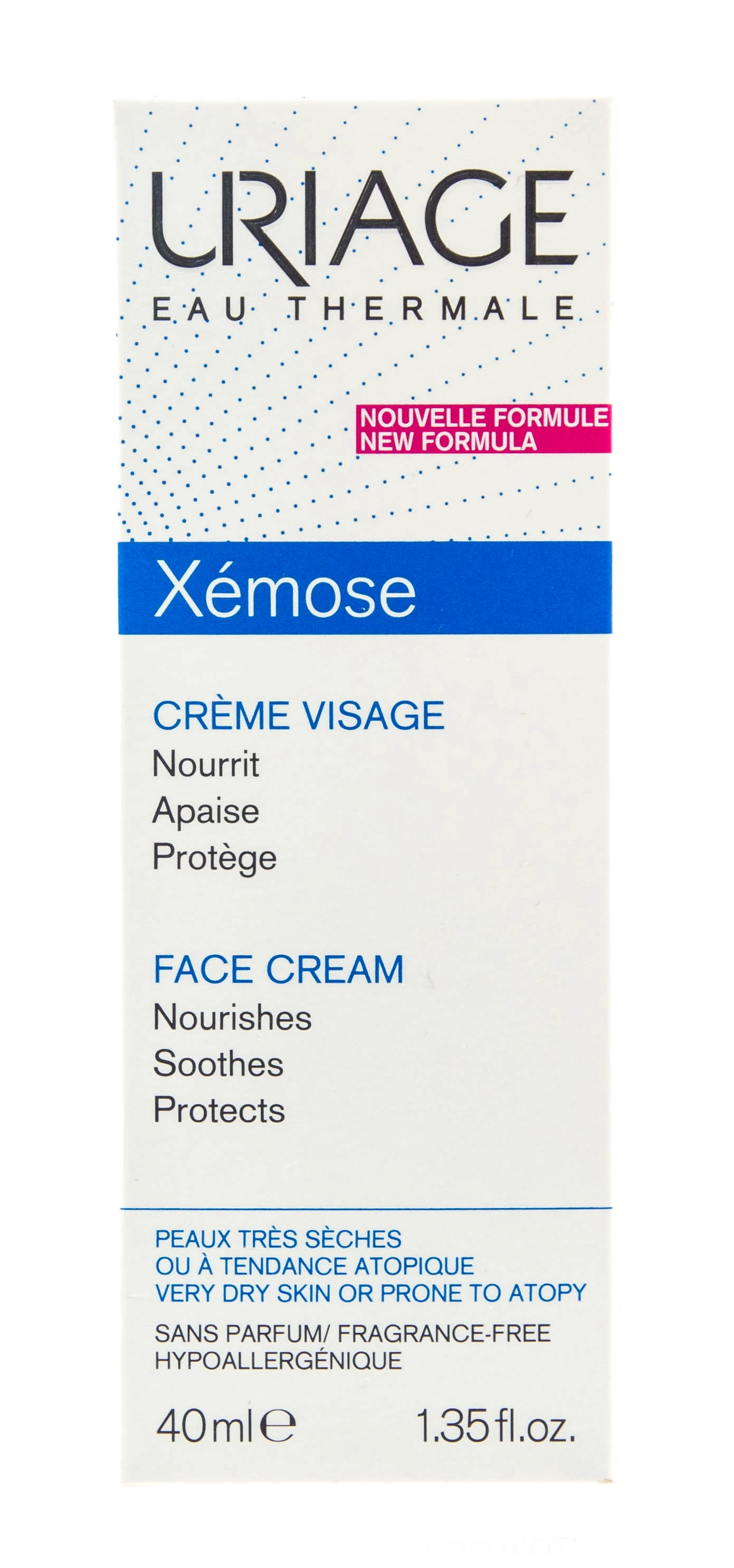 изображение Uriage Xemose крем для сухой чувствительной кожи лица 40мл от интернет-аптеки ФАРМЭКОНОМ