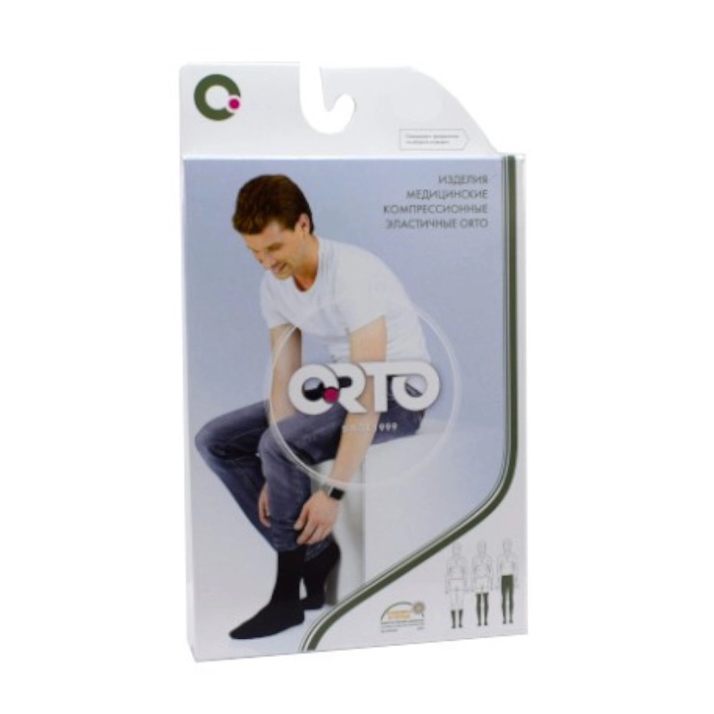 изображение Компрессионные гольфы ORTO 2 класс 4323 мужские пара закрытый носок с мультифиброй от интернет-аптеки ФАРМЭКОНОМ
