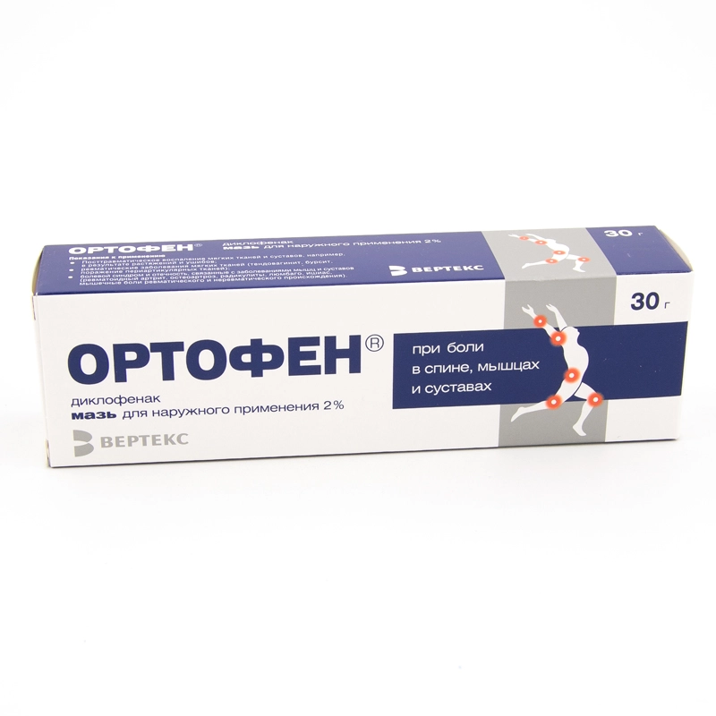 изображение Ортофен мазь 2%-30г туба наруж от интернет-аптеки ФАРМЭКОНОМ