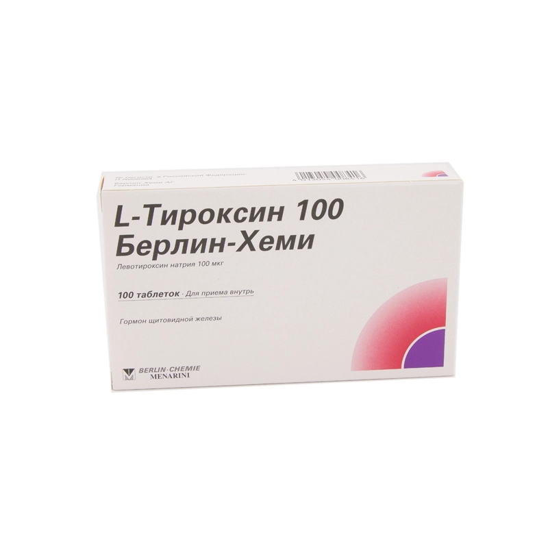 изображение Л-тироксин таб. 100мкг N100 вн от интернет-аптеки ФАРМЭКОНОМ