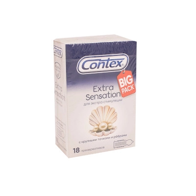 изображение Презервативы CONTEX N18 Extra Sensation от интернет-аптеки ФАРМЭКОНОМ