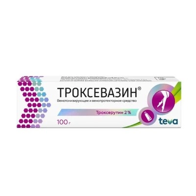 изображение Троксевазин гель 2%100г туба наруж от интернет-аптеки ФАРМЭКОНОМ